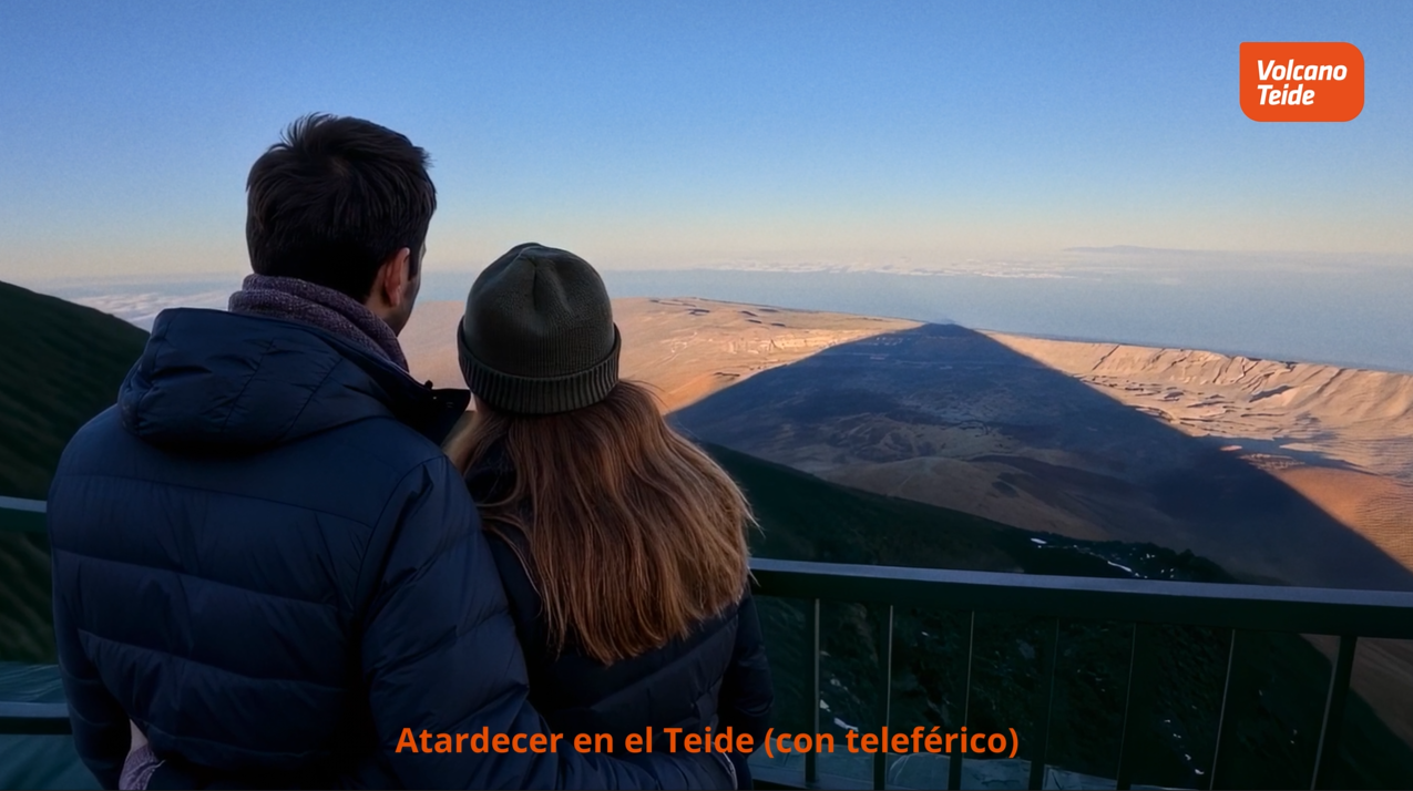 Teide Cable Car at sunset
