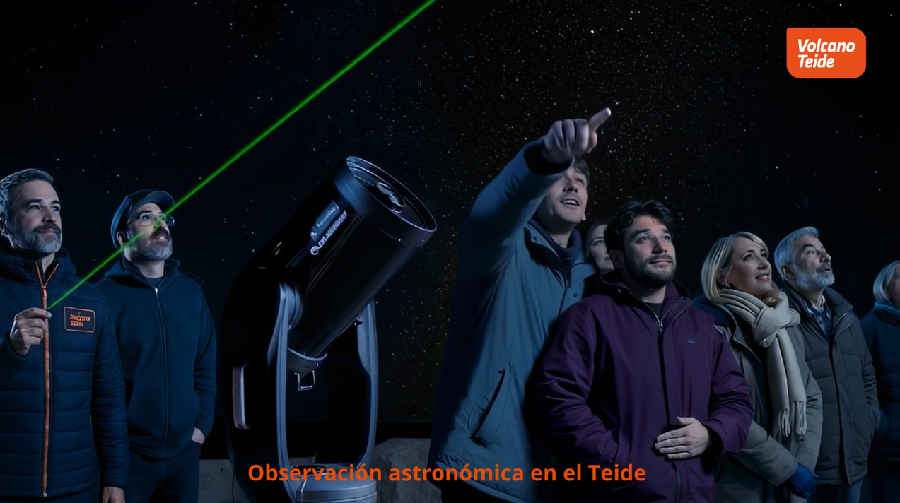 Astronomical observation on Teide